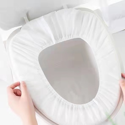 Higieniczny, wodoodporny, jednorazowy, nietkany pokrowiec na deskę sedesową z gumką