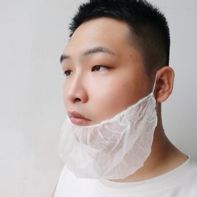 Jednorazowa okładka do brody z tkaniny niestopowej 45x20 cm Biała Czarna Błękitna