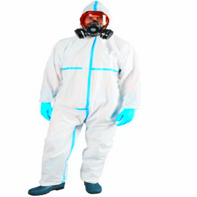 Cleanroom Chemical Medical Ppekit Jednorazowy kombinezon Hazmat PPE