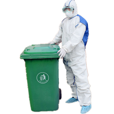 Kombinezon ochronny izolacyjny PPE Chemiczny szpital z kapturem Hazmat CAT III Typ 3b 4b