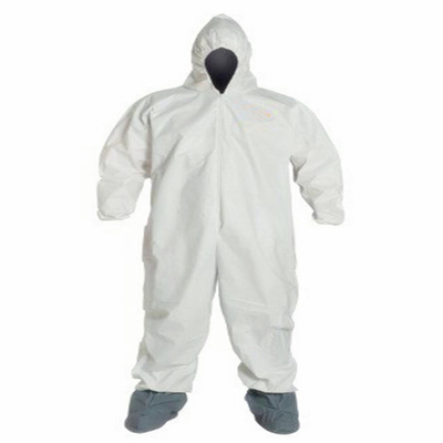 S / M / L / XL PPES Białe kombinezony jednorazowego użytku